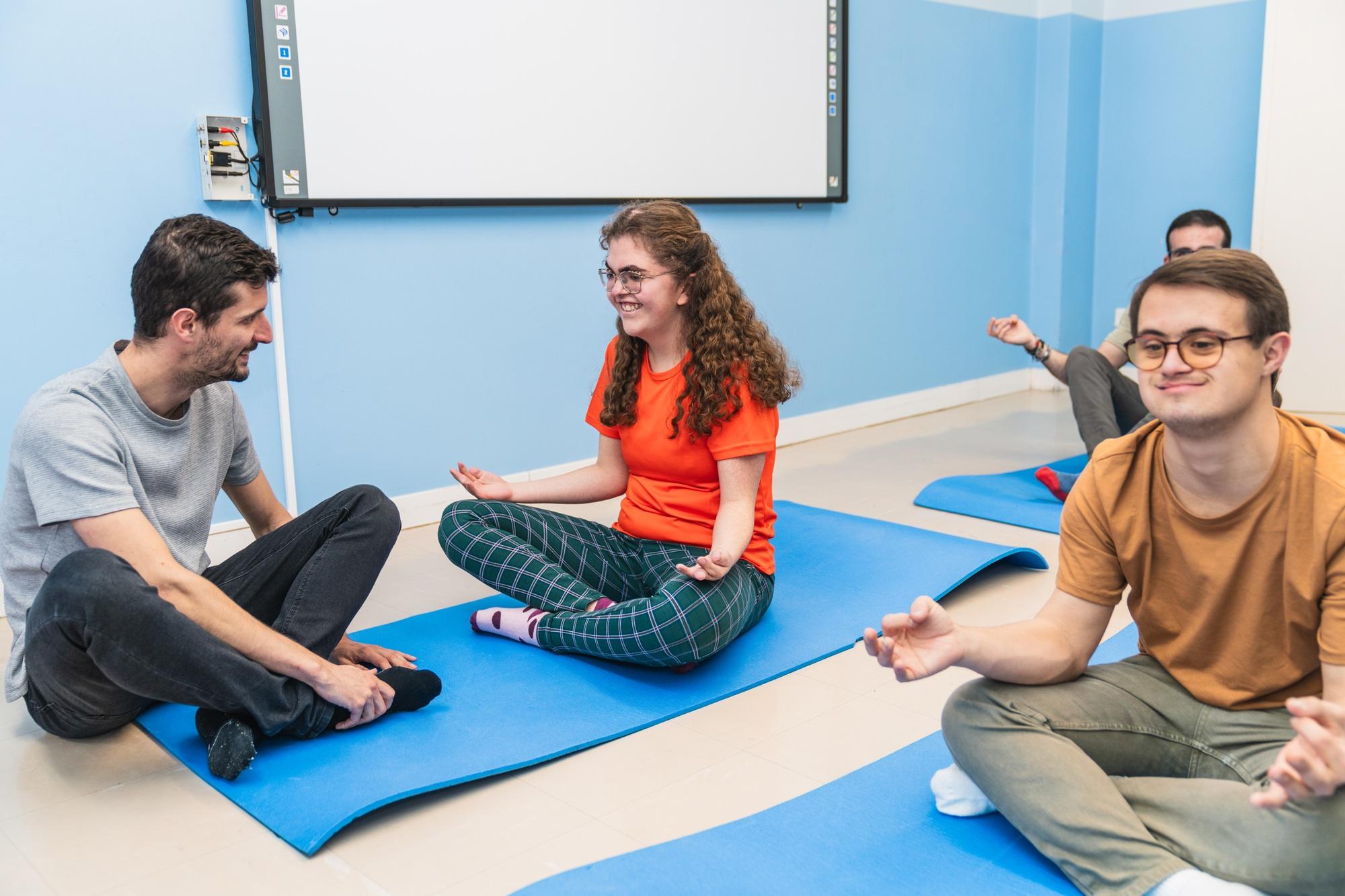 Inclusive Yoga Session for Individuals with Disabilities